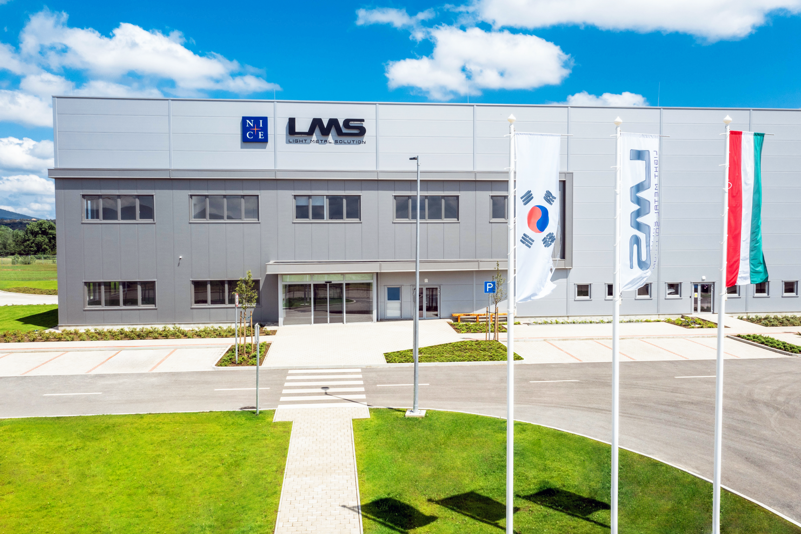 Factory NICE LMS Hungary Ltd. built by Takenaka Europe in 2023.